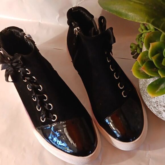 Midnight Velvet Hi-Top Sneakers - Picture 1 of 11